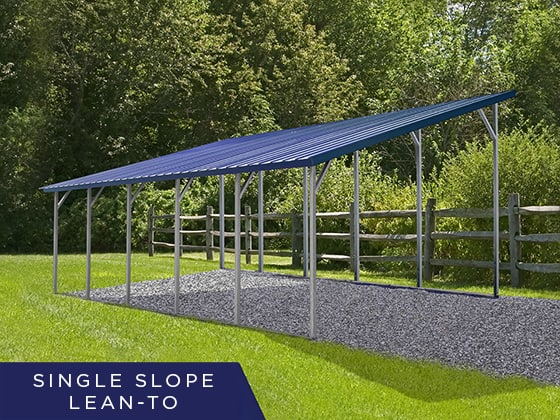 enclosed lean to carport